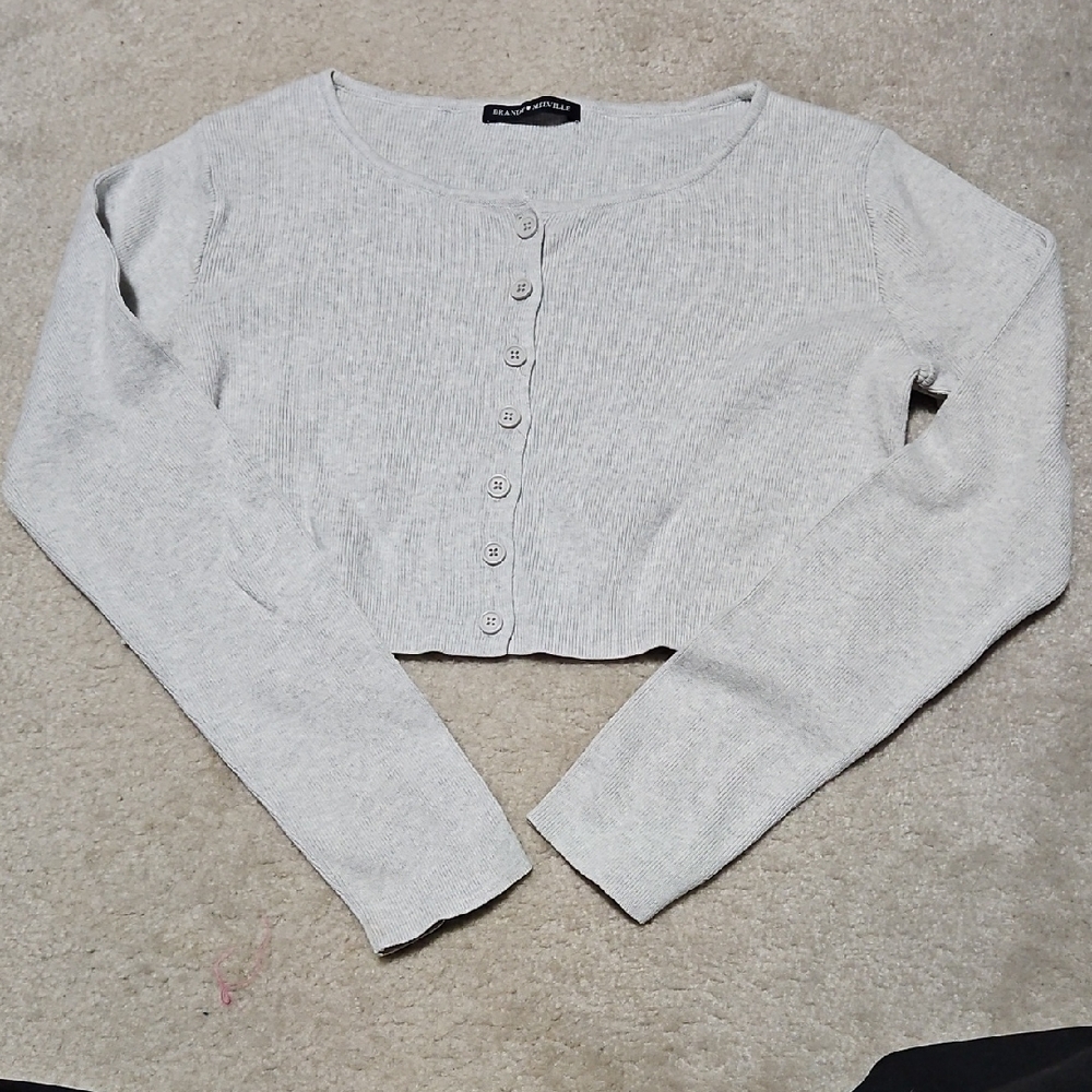 Brandy Mellvile Cropped Cardigan